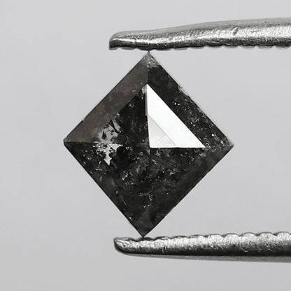 0.77 Ct Natural Gray Black Diamond | Kite Shape Salt & Pepper Loose Diamond for Custom Jewelry