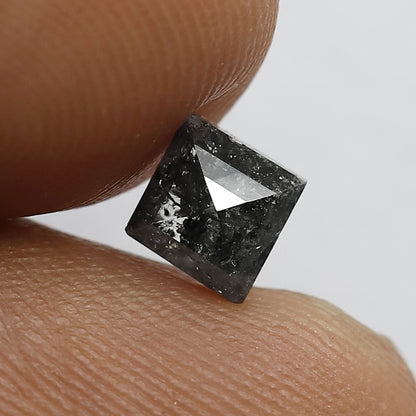 0.77 Ct Natural Gray Black Diamond | Kite Shape Salt & Pepper Loose Diamond for Custom Jewelry