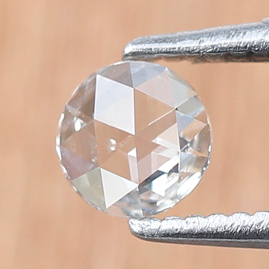 0.22 Ct Natural Round Rose Cut Diamond, FG VS Loose Diamond, 4.5 mm Minimalist Engagement Proposal Stone