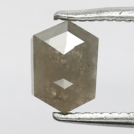 0.74 CT Long Hexagon Loose Diamond 6.6 MM Natural Earth Mined Diamond For Pendant and Wedding Band