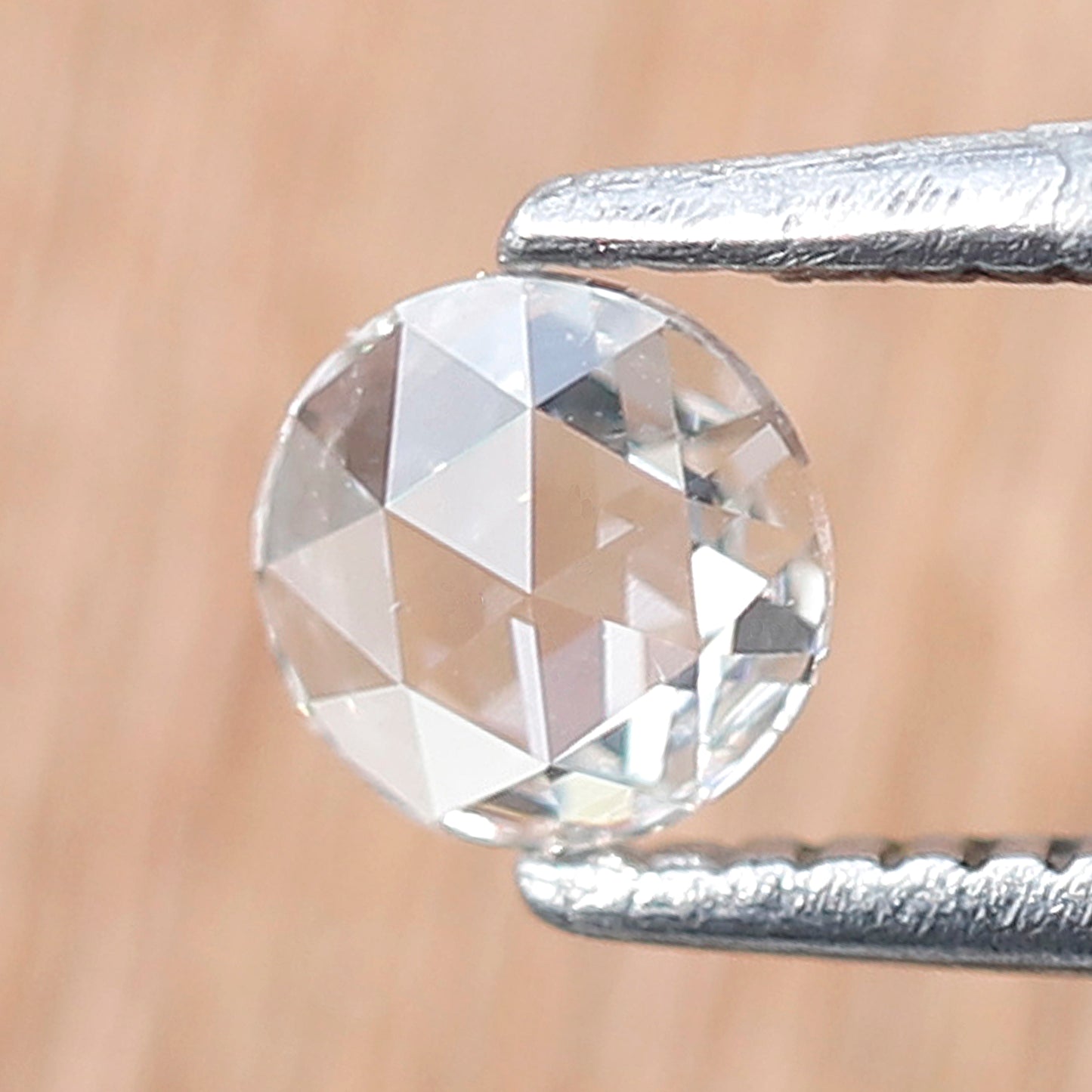 0.22 Ct Natural Round Rose Cut Diamond, FG VS Loose Diamond, 4.5 mm Minimalist Engagement Proposal Stone
