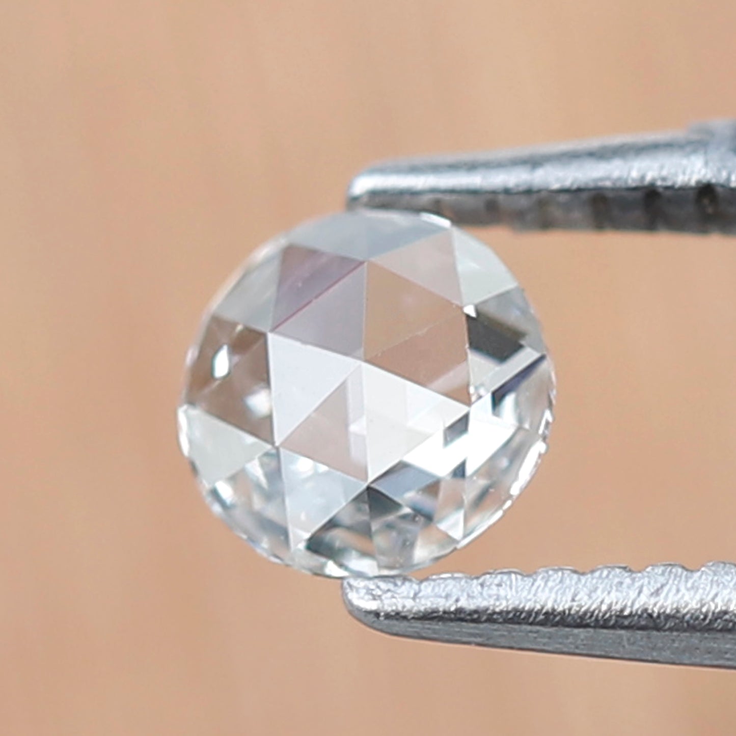 0.22 Ct Natural Round Rose Cut Diamond, FG VS Loose Diamond, 4.5 mm Minimalist Engagement Proposal Stone