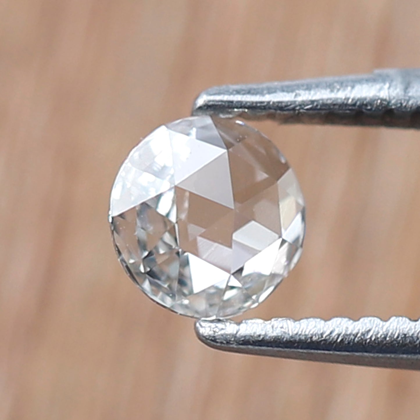 0.22 Ct Natural Round Rose Cut Diamond, FG VS Loose Diamond, 4.5 mm Minimalist Engagement Proposal Stone