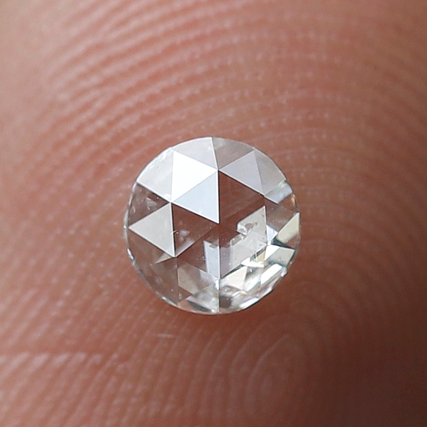 0.22 Ct Natural Round Rose Cut Diamond, FG VS Loose Diamond, 4.5 mm Minimalist Engagement Proposal Stone