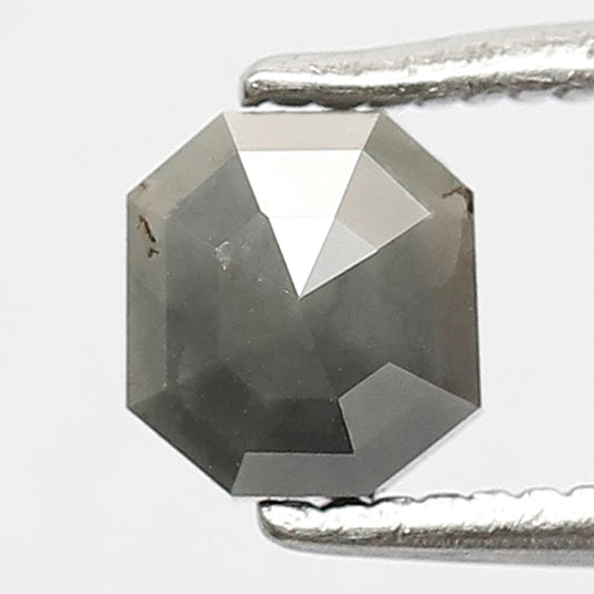 0.60 CT Gray color Loose Diamond, Emerald Shape Natural Earth Mined Diamond