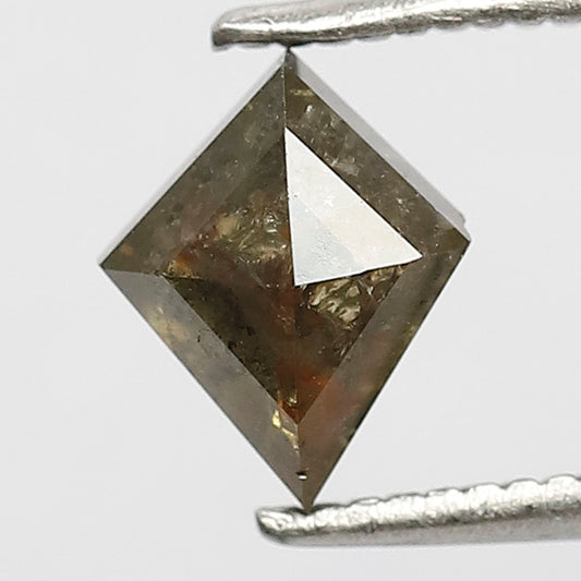 0.95 Ct Natural Greenish Diamond | Kite Shape Rustic Loose Diamond for Custom Pendant