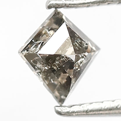 Kite Shape 0.45 CT Salt and Pepper Diamond, Natural 5.50 mm Conflict Free Loose Diamond for Custom Jewelry Making