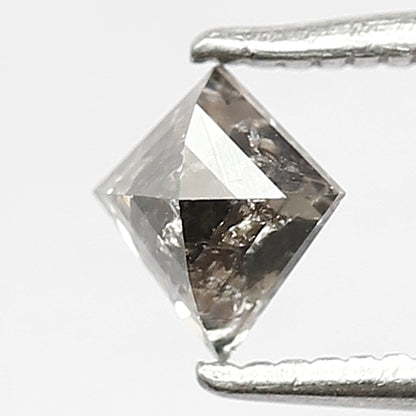 Kite Shape 0.45 CT Salt and Pepper Diamond, Natural 5.50 mm Conflict Free Loose Diamond for Custom Jewelry Making