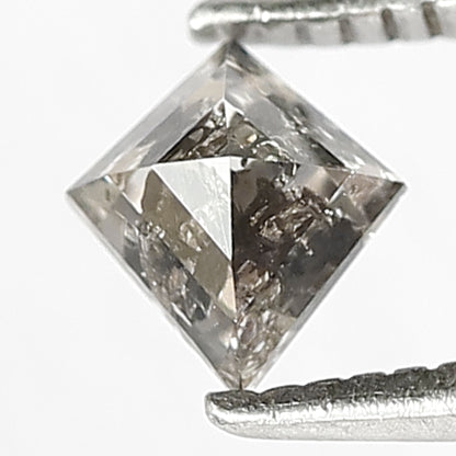 Kite Shape 0.45 CT Salt and Pepper Diamond, Natural 5.50 mm Conflict Free Loose Diamond for Custom Jewelry Making