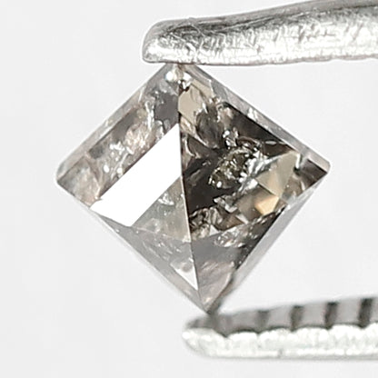 Kite Shape 0.45 CT Salt and Pepper Diamond, Natural 5.50 mm Conflict Free Loose Diamond for Custom Jewelry Making