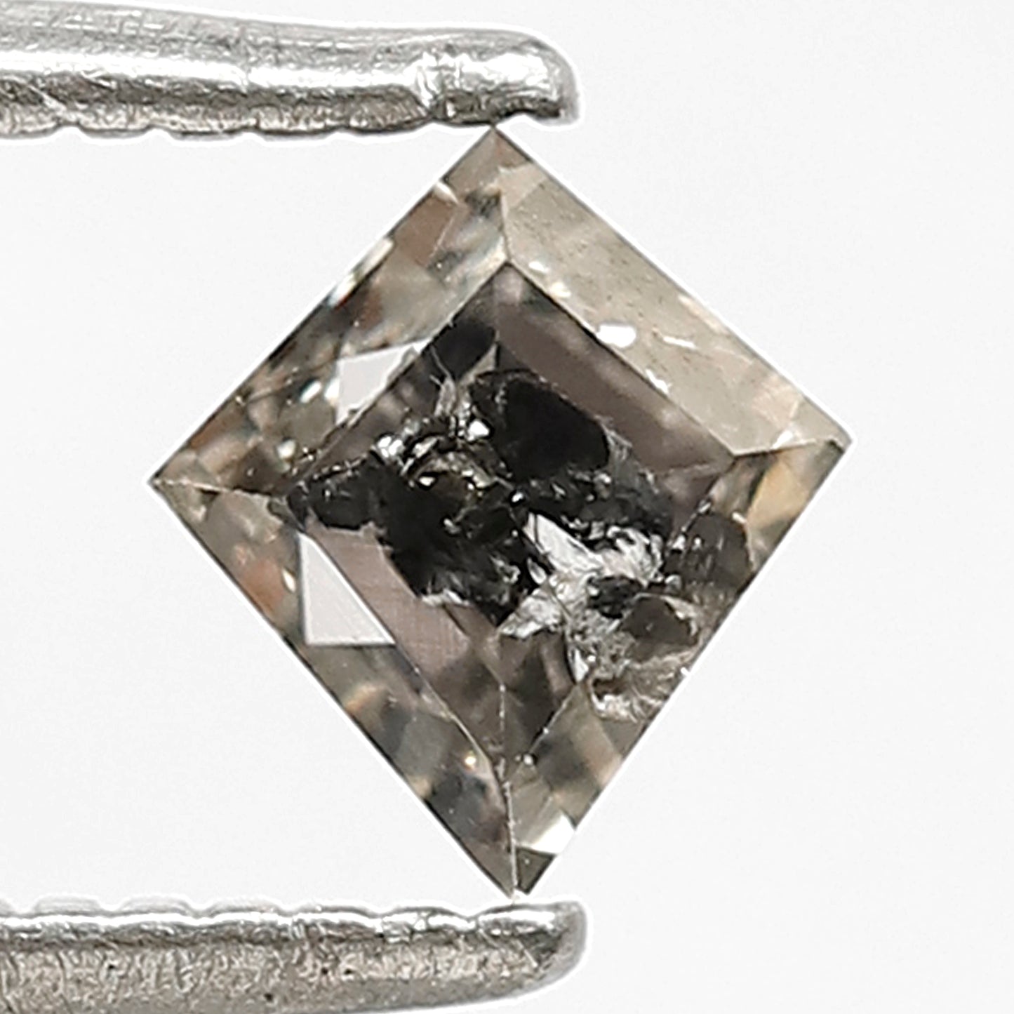 Kite Shape 0.45 CT Salt and Pepper Diamond, Natural 5.50 mm Conflict Free Loose Diamond for Custom Jewelry Making