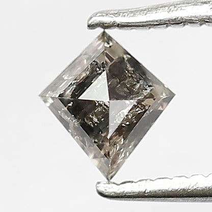 Kite Shape 0.45 CT Salt and Pepper Diamond, Natural 5.50 mm Conflict Free Loose Diamond for Custom Jewelry Making