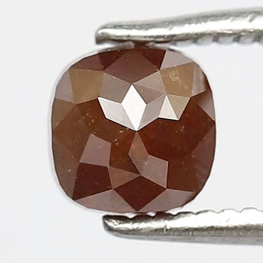 1.06 CT Cushion cut Loose Diamond 5.2 MM Natural Reddish Rustic Diamond For Wedding Ring