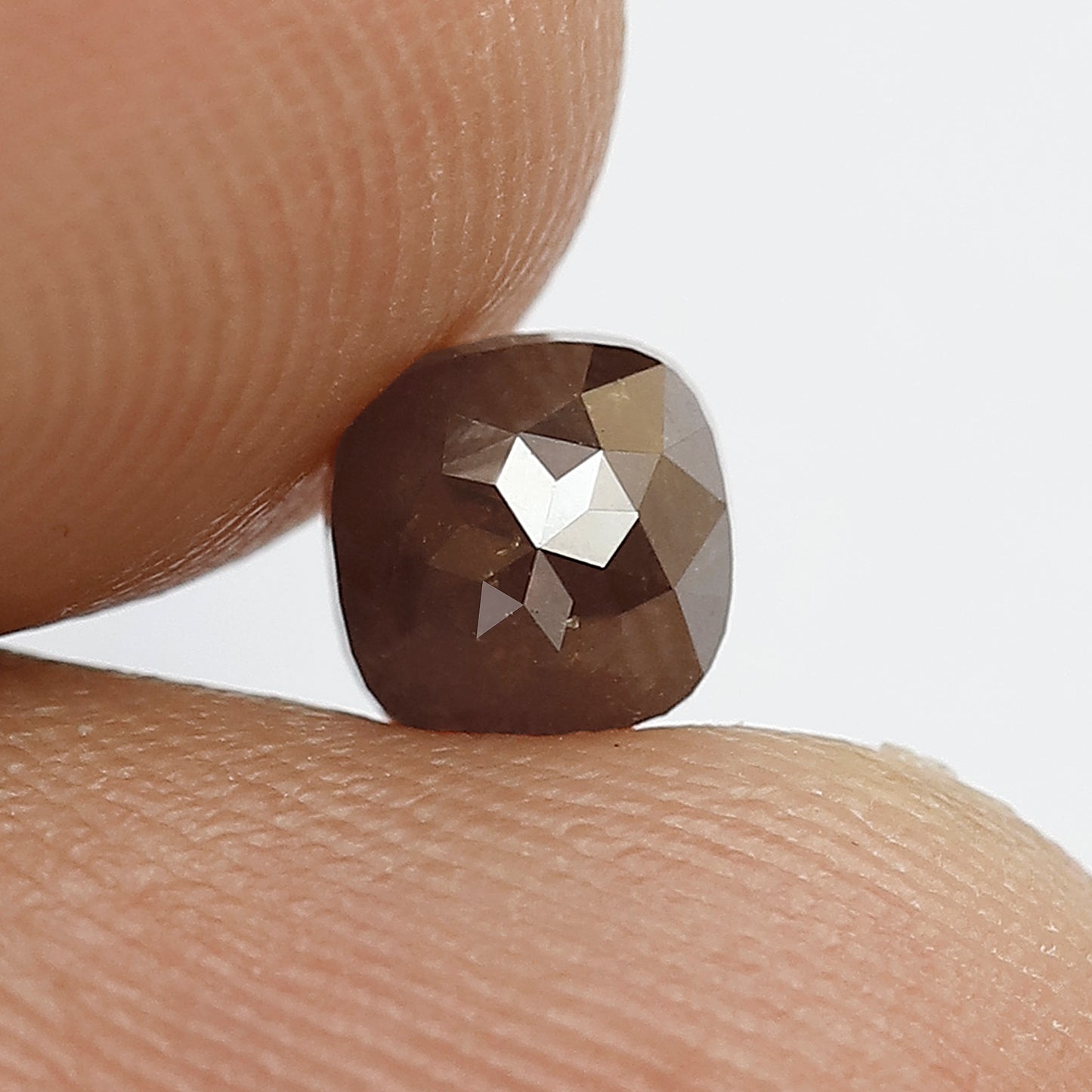 1.06 CT Cushion cut Loose Diamond 5.2 MM Natural Reddish Rustic Diamond For Wedding Ring