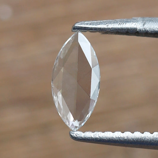 0.14 Ct Marquise Rose Cut Diamond, 6.7 mm Natural FG VS Loose Diamond, Minimal Proposal Ring Stone