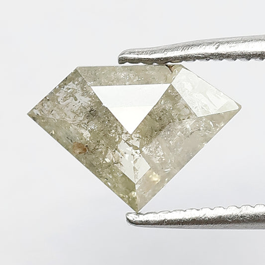 1.13 Ct Rustic Diamond Shape | 6.9 mm Natural Conflict Free Loose Diamond for Custom Ring