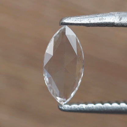 0.14 Ct Marquise Rose Cut Diamond, 6.7 mm Natural FG VS Loose Diamond, Minimal Proposal Ring Stone
