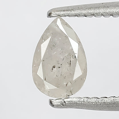 Pear Shape 0.31 Ct Natural White Rustic Diamond | Loose Diamond for Jewelry Making
