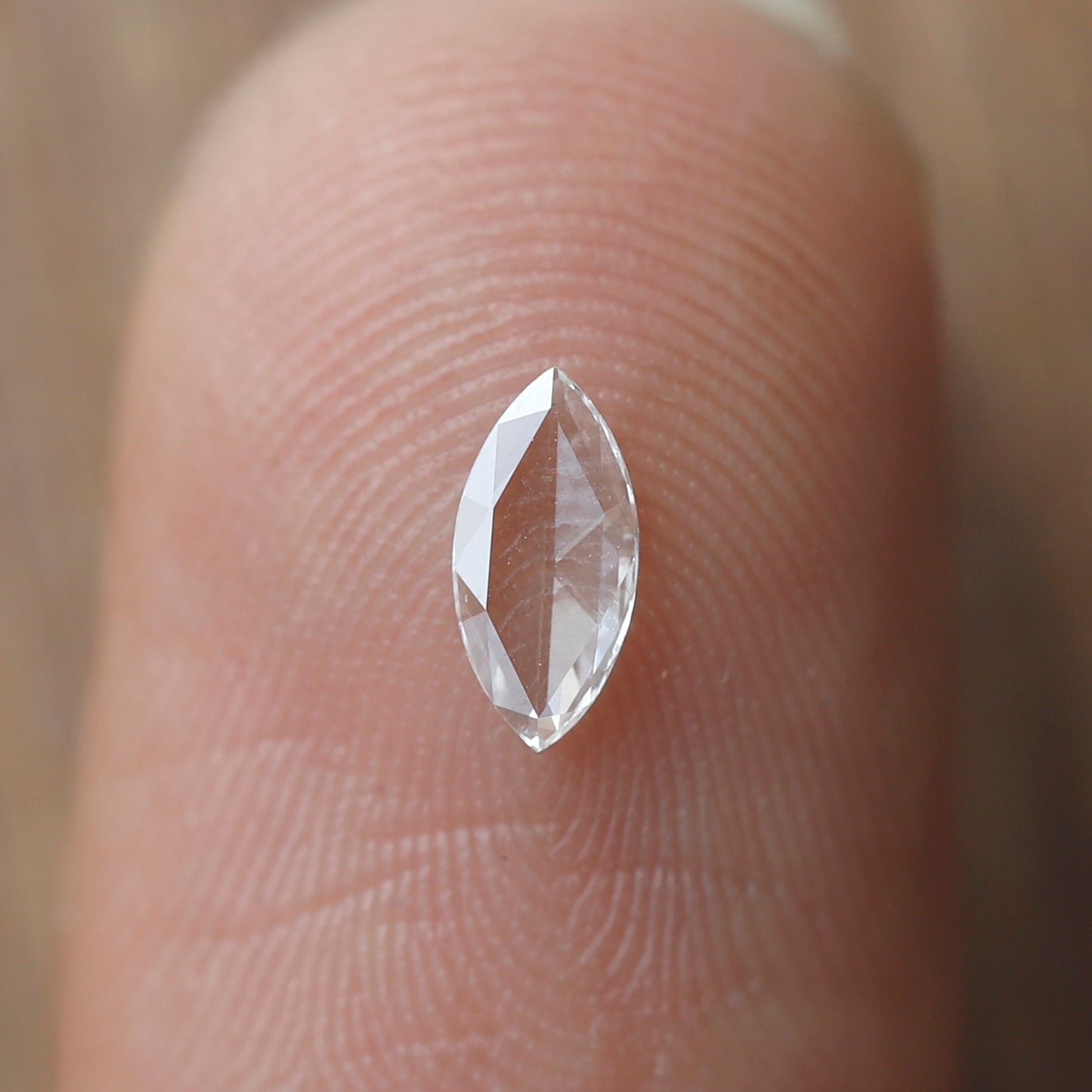 0.14 Ct Marquise Rose Cut Diamond, 6.7 mm Natural FG VS Loose Diamond, Minimal Proposal Ring Stone
