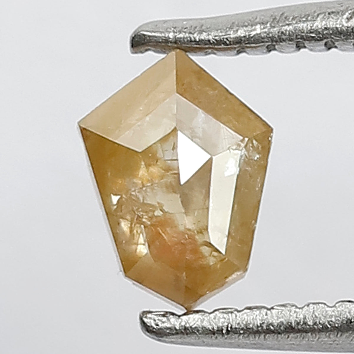 0.35 Ct Shield Shape Yellow Rustic Diamond | Natural 5.5 mm Loose Earth Mined Diamond