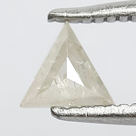 Triangle Cut 0.23 Ct Natural White Rustic Diamond | Loose Conflict Free Diamond For Engagement Ring