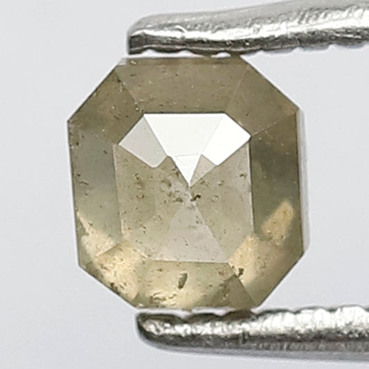 0.50 Ct Square Emerald shape Light Translucent Rustic Diamond | Natural Loose Conflict Free Diamond