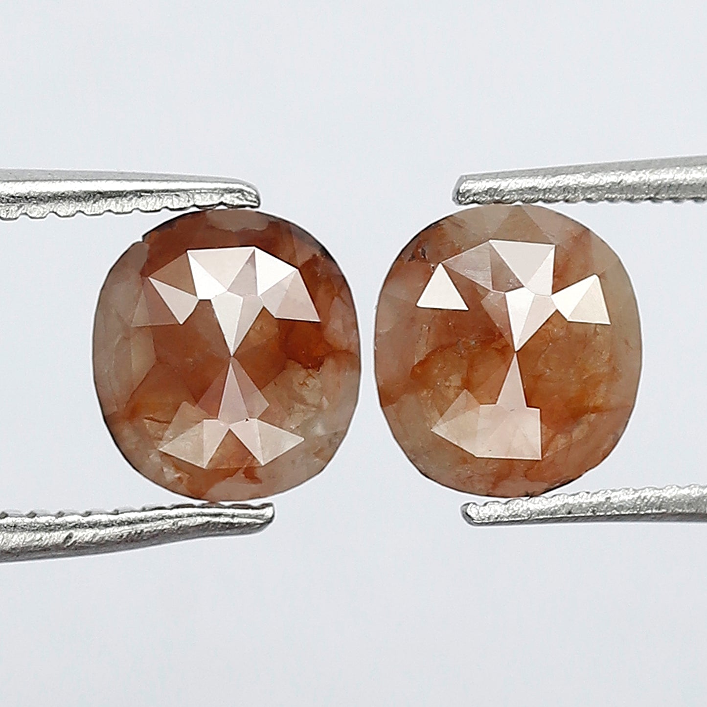 Pair of Cushion Cut Rustic Diamonds 1.33 Ct | 6.5 x 6.00 mm Natural Earth Mined Loose Diamonds for Jewelry