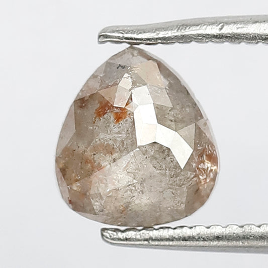 Natural 1.08 CT Grayish Red Diamond, Pear Shape Loose Rustic Conflict Free Diamond
