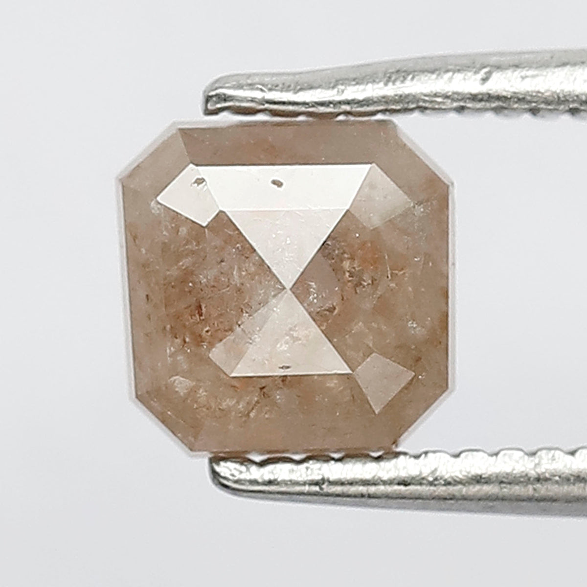1.16 Ct Square Emerald Natural Brown Red Rustic Diamond | Loose Diamond for Anniversary Ring