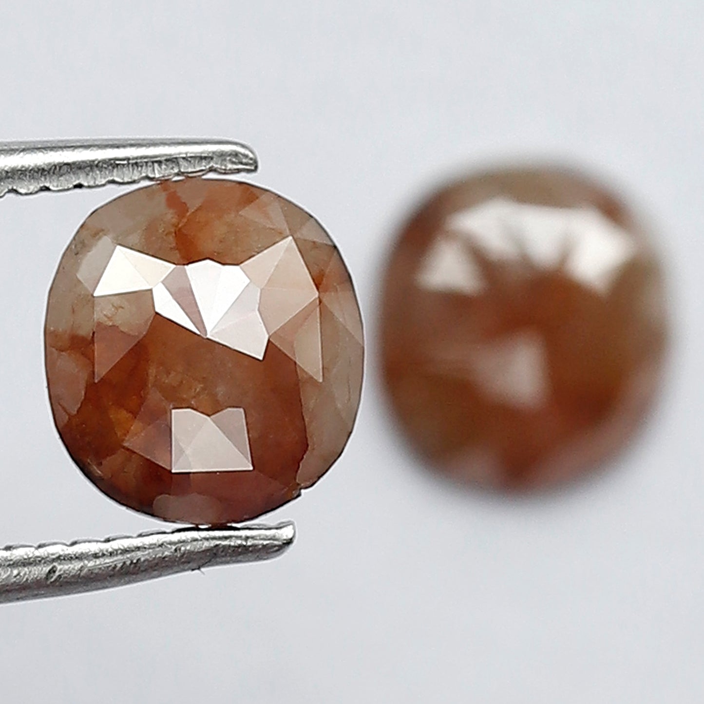 Pair of Cushion Cut Rustic Diamonds 1.33 Ct | 6.5 x 6.00 mm Natural Earth Mined Loose Diamonds for Jewelry