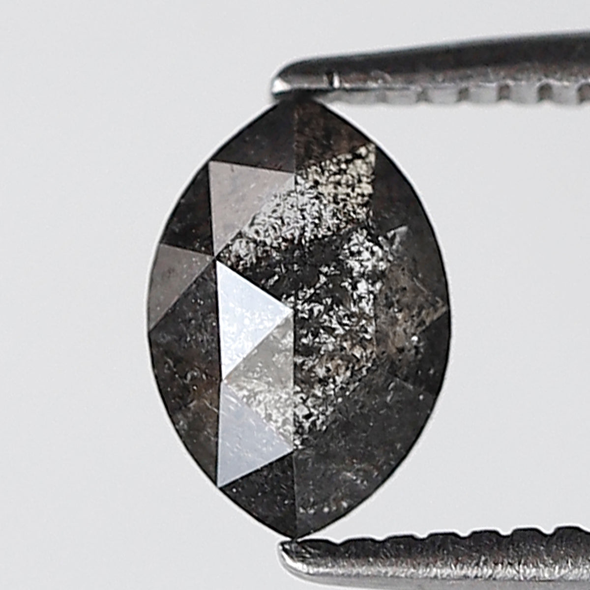 0.59 Ct Marquise Shape Salt and Pepper Diamond 6 MM Grey Black Color Natural Loose Diamond