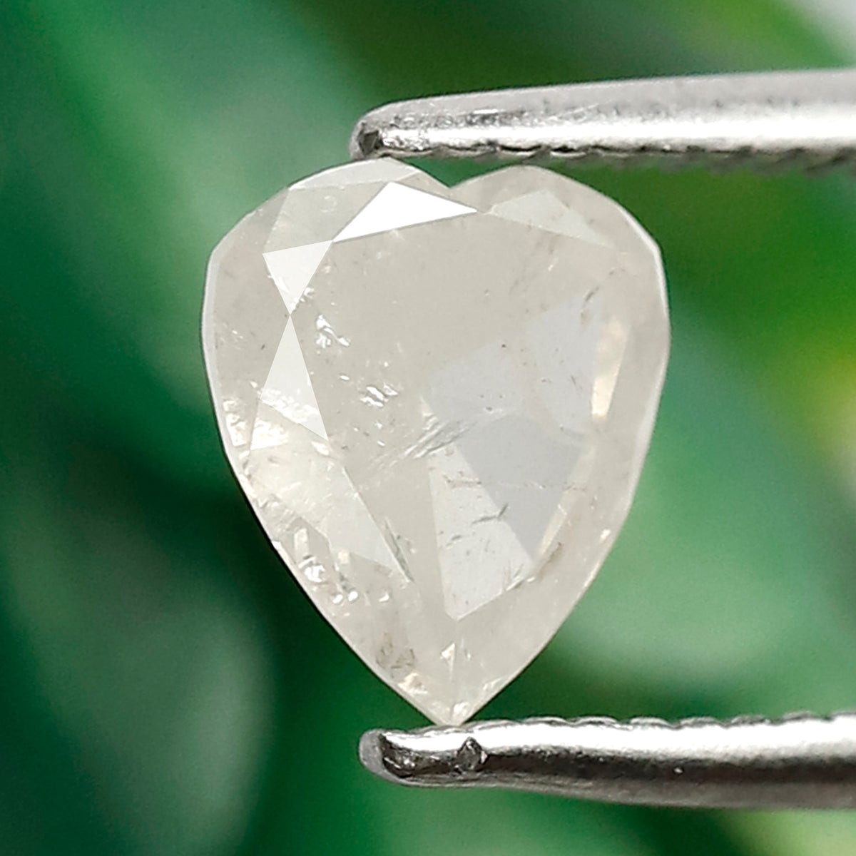 0.95 CT Heart Shape Loose Conflict Free Diamond, Natural Icy White Salt and Pepper Earth Mined Diamond For Proposal Ring