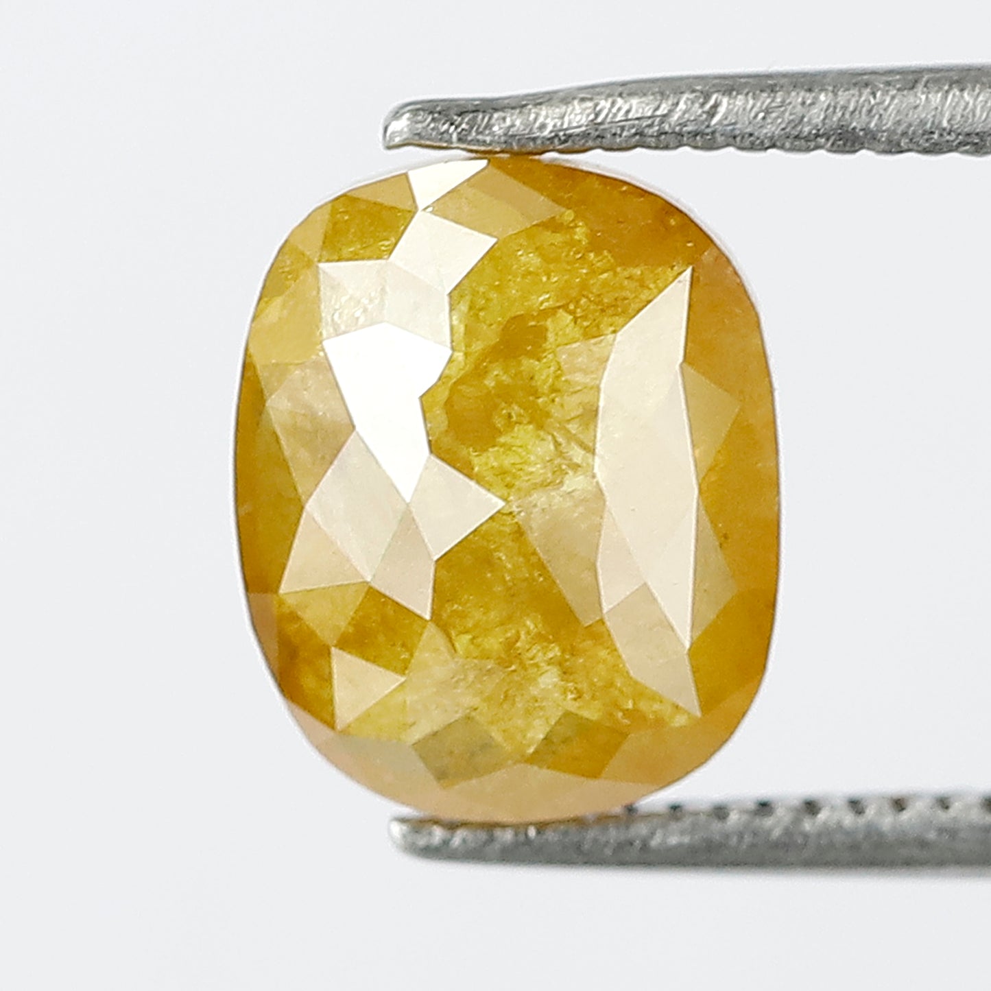 2.69 Ct Natural Cushion Cut Rustic Diamond | Yellowish Earth Mined Loose Diamond for Engagement & Anniversary Ring