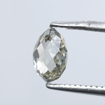 0.79 Ct Briolette Diamond, Natural Champagne Loose Diamond, 6.50 mm Drilled Stone for Custom Pendant