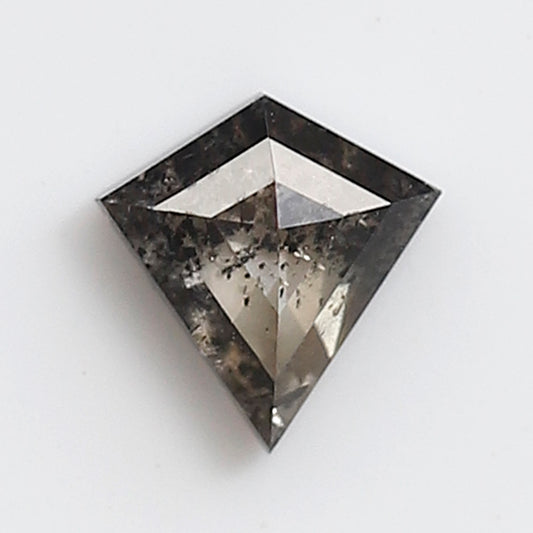 0.40 Ct Kite Shape Salt and Pepper Diamond 5 MM Gray Black Color Natural Loose Diamond