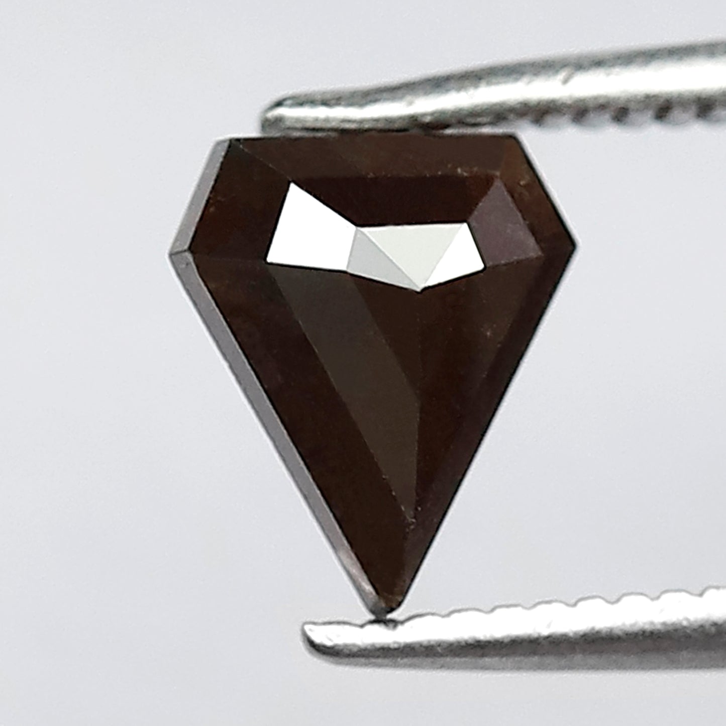 1.05 CT Pentagon Shape Loose Rustic Diamond, 7.3 x 6.3 mm Natural Brownish Gray Loose Diamond For Custom Pendant