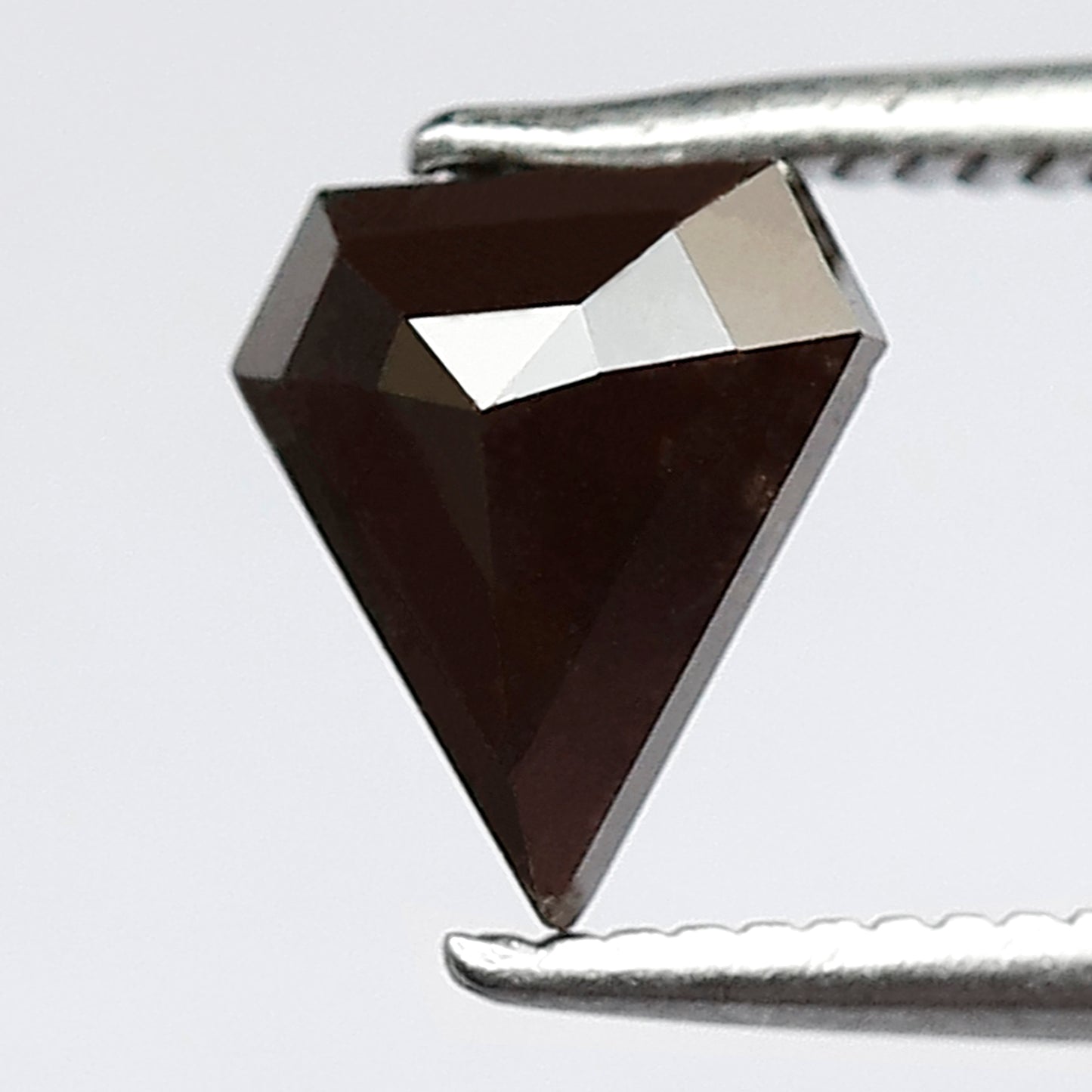 1.05 CT Pentagon Shape Loose Rustic Diamond, 7.3 x 6.3 mm Natural Brownish Gray Loose Diamond For Custom Pendant