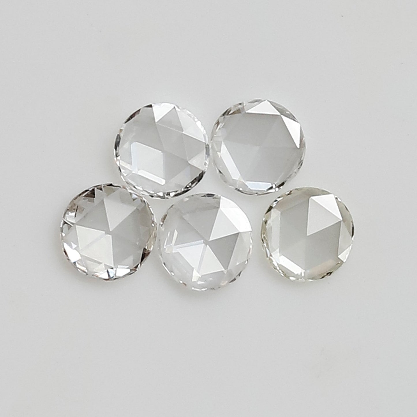 0.25 CT 2.80 MM Round Rose Cut Natural Loose Diamond FG Color Vs Clarity 5 Pieces For Diamonds Jewelry