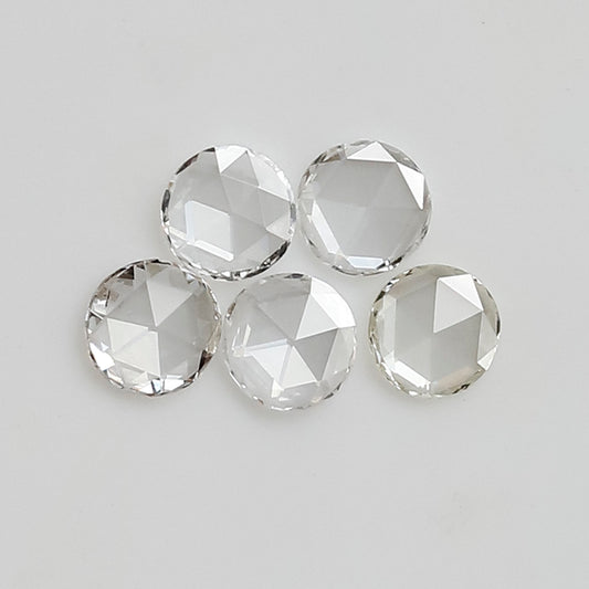 0.25 CT 2.80 MM Round Rose Cut Natural Loose Diamond FG Color Vs Clarity 5 Pieces For Diamonds Jewelry