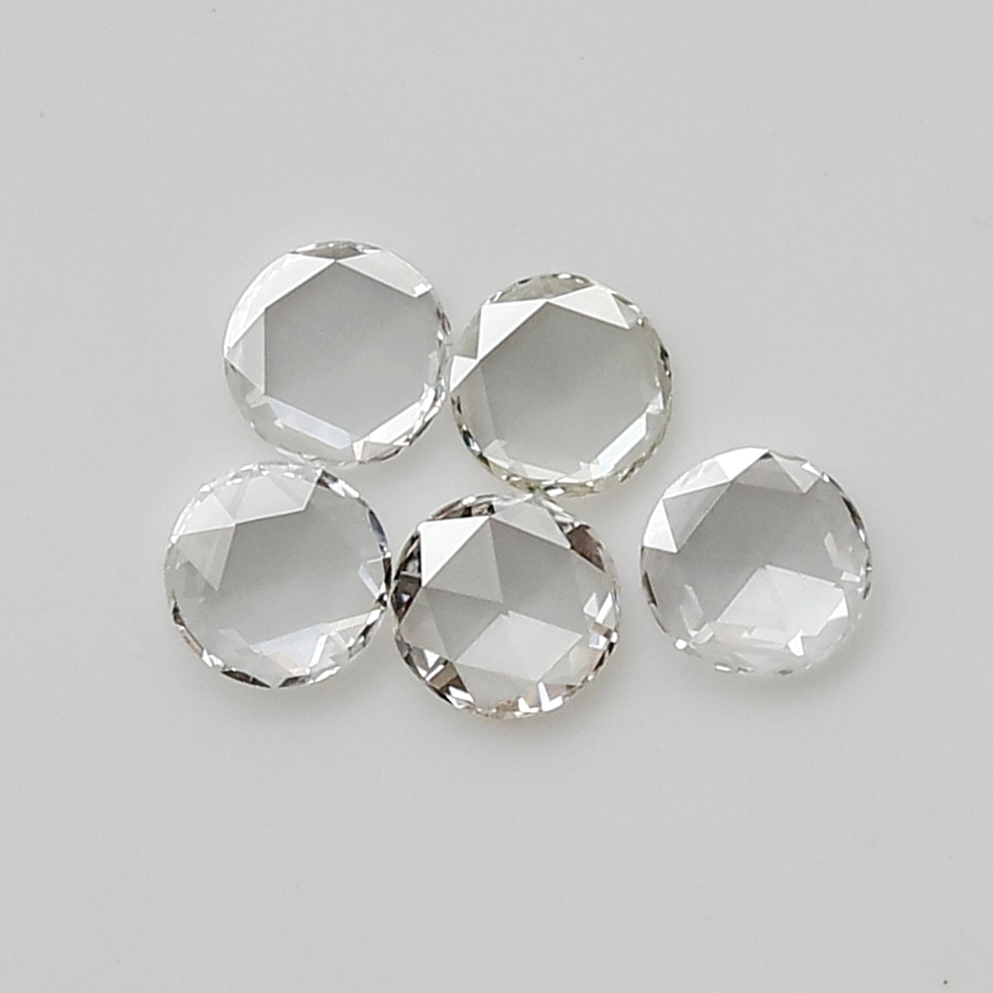 0.25 CT 2.80 MM Round Rose Cut Natural Loose Diamond FG Color Vs Clarity 5 Pieces For Diamonds Jewelry