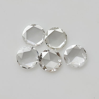 0.25 CT 2.80 MM Round Rose Cut Natural Loose Diamond FG Color Vs Clarity 5 Pieces For Diamonds Jewelry