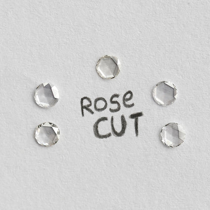 0.25 CT 2.80 MM Round Rose Cut Natural Loose Diamond FG Color Vs Clarity 5 Pieces For Diamonds Jewelry