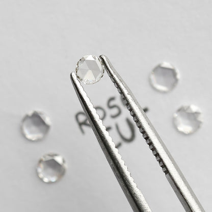 0.25 CT 2.80 MM Round Rose Cut Natural Loose Diamond FG Color Vs Clarity 5 Pieces For Diamonds Jewelry