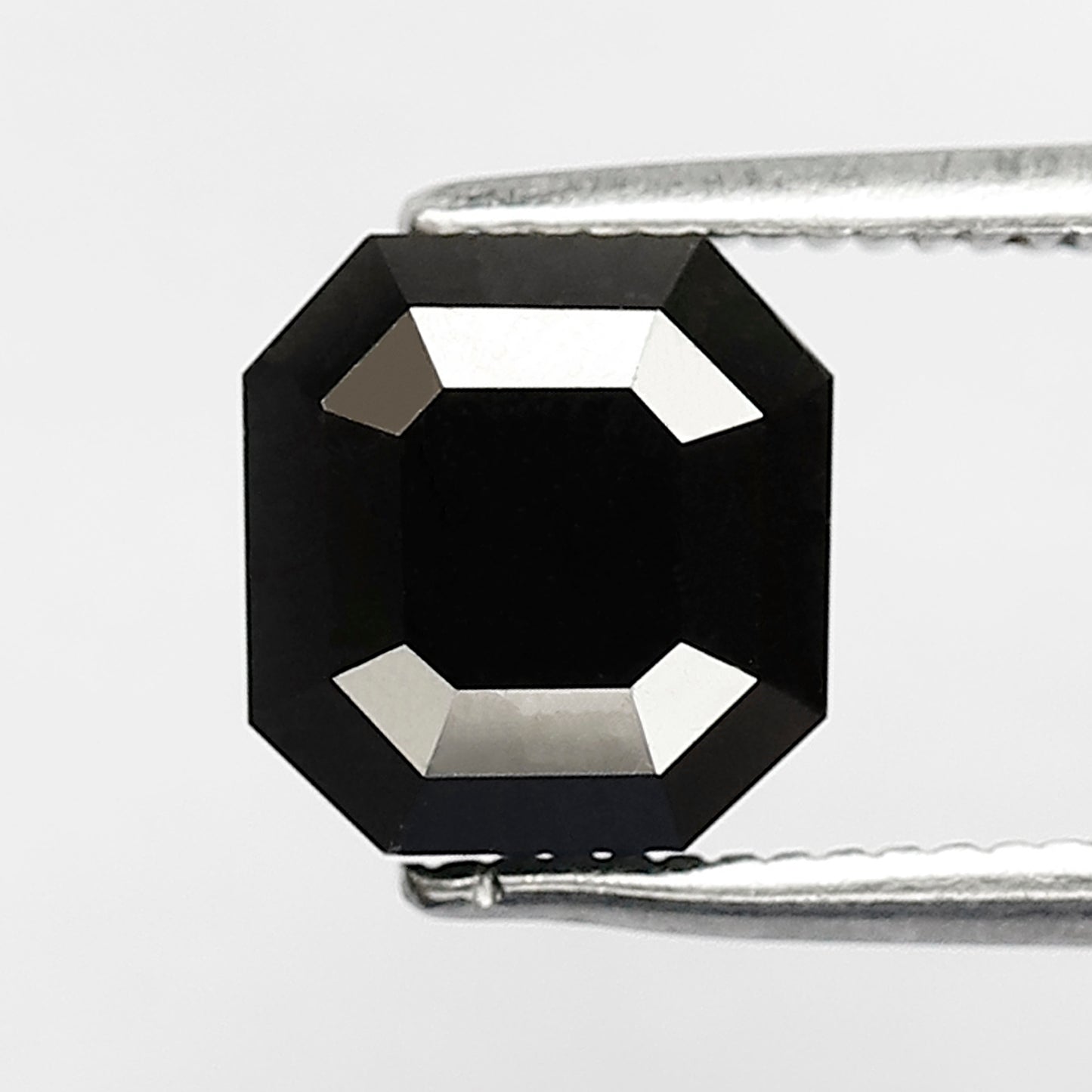 Natural Treated Black Diamond 2.81 CT, Emerald Cut Loose Diamond, 7.20 MM Diamond for Engagement & Wedding Jewelry