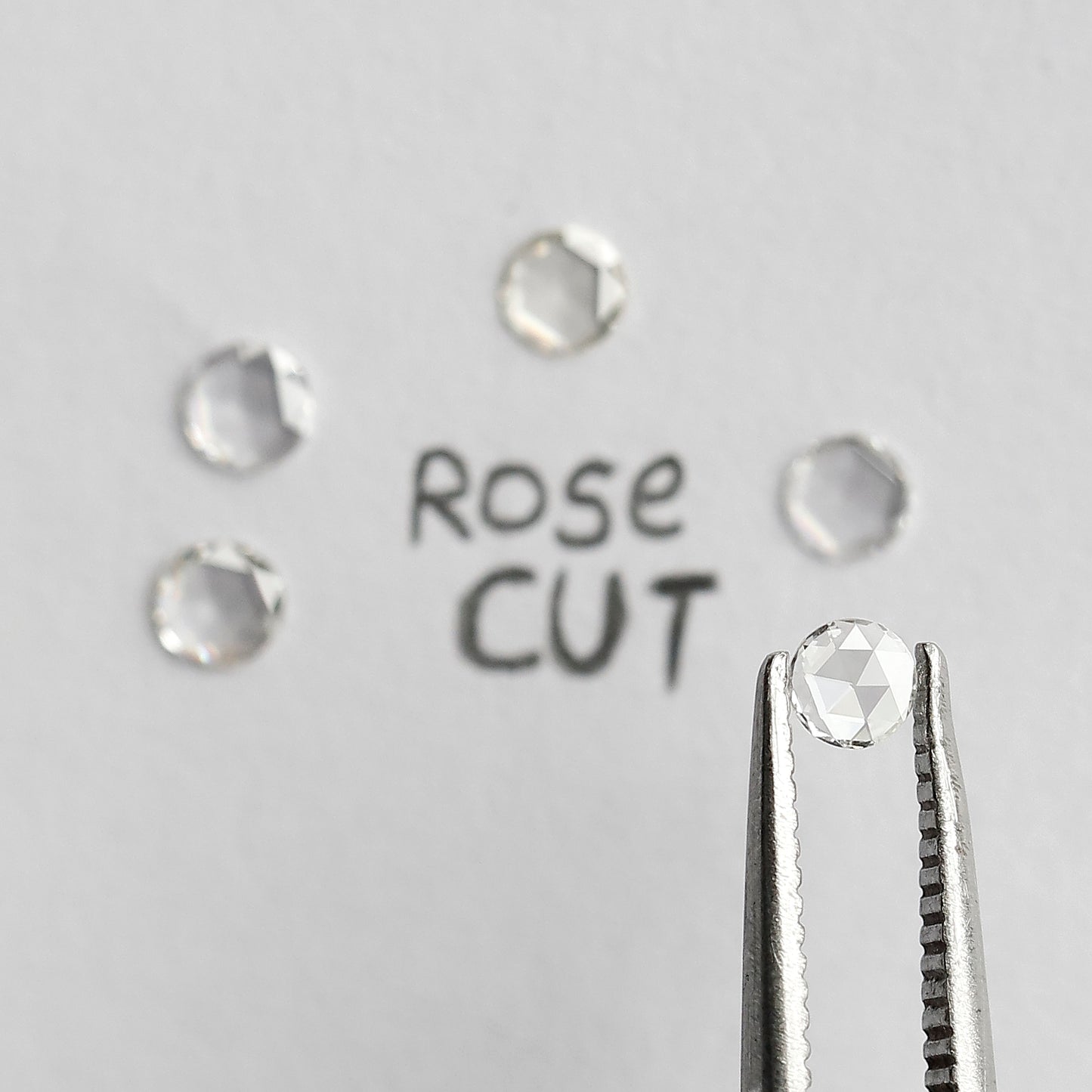 0.25 CT 2.80 MM Round Rose Cut Natural Loose Diamond FG Color Vs Clarity 5 Pieces For Diamonds Jewelry