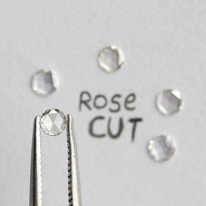 0.25 CT 2.80 MM Round Rose Cut Natural Loose Diamond FG Color Vs Clarity 5 Pieces For Diamonds Jewelry