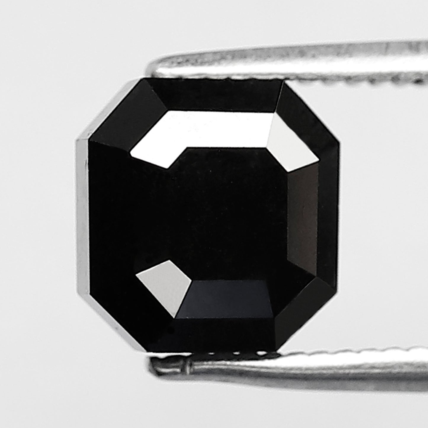 Natural Treated Black Diamond 2.81 CT, Emerald Cut Loose Diamond, 7.20 MM Diamond for Engagement & Wedding Jewelry