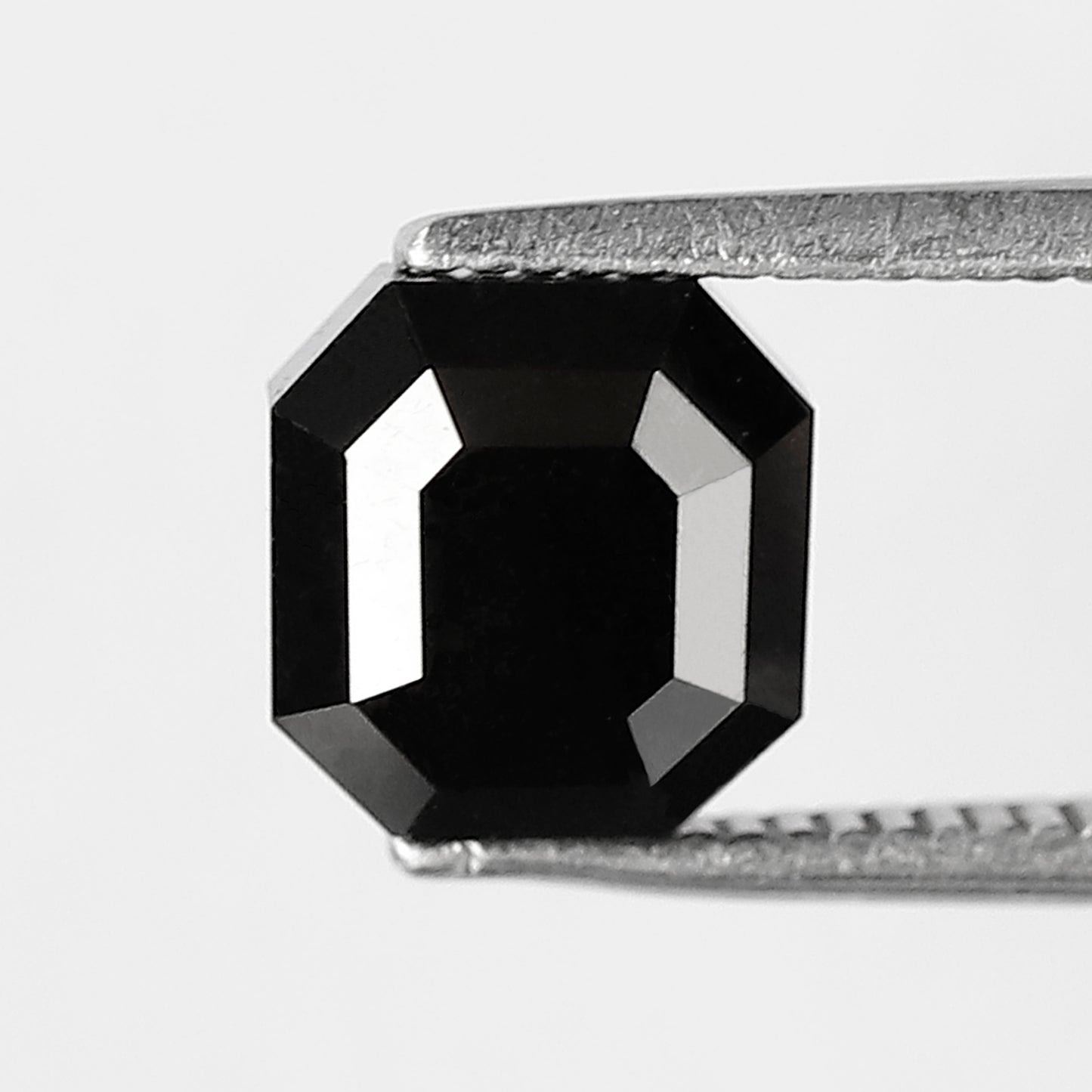 Natural Treated Black Diamond 2.81 CT, Emerald Cut Loose Diamond, 7.20 MM Diamond for Engagement & Wedding Jewelry