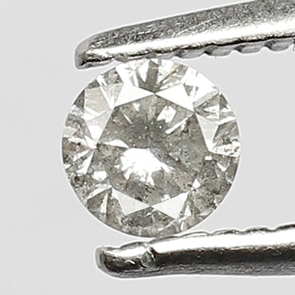0.20 Ct Round Brilliant Gray Black Salt & Pepper Diamond | Natural Loose Diamond