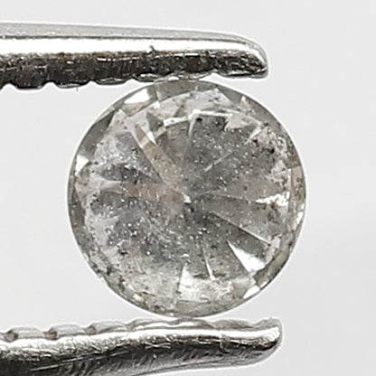 0.20 Ct Round Brilliant Gray Black Salt & Pepper Diamond | Natural Loose Diamond